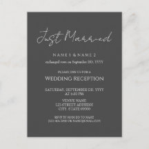 Elegante minimale huwelijksreceptie Eloped