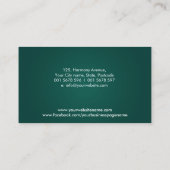 Elegante minimale Lotus Acupunctuur Naalden Visitekaartje (Achterkant)