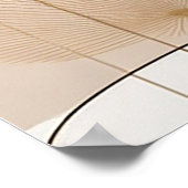 Elegante minimale moderne Boho AI kunst Poster (Hoek)