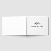 Elegante minimale moderne zwarte script moslim bru gastenboek (Volledig)