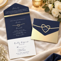 Elegante Minimale Navy Blauwe Trouw