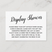 Elegante, minimale niet-verpakte bruidsbruiloft ca informatiekaartje (Voorkant)