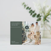 Elegante minimale nieuwjaarsfoto briefkaart (Staand voorkant)