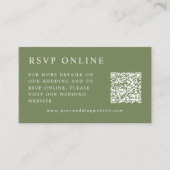 Elegante minimale online RSVP bruiloft Informatiekaartje (Voorkant)