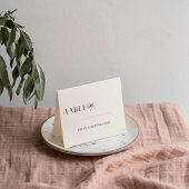 Elegante minimale Oud geld zwart en crème Trouwen Kaart