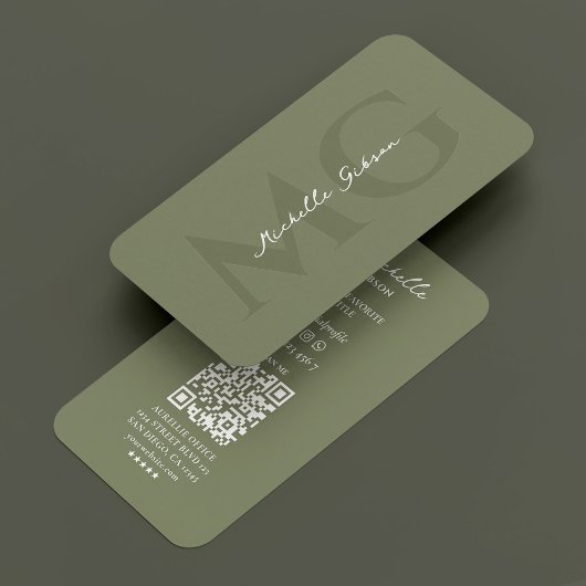 Elegante minimale professionele marketingfase visitekaartje