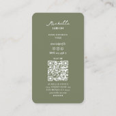 Elegante minimale professionele marketingfase visitekaartje (Achterkant)