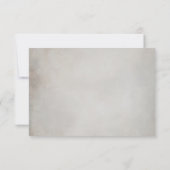 Elegante Minimale QR Code Bruiloft RSVP Response K Kaartje (Achterkant)