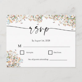Elegante Minimale RSVP Kaart