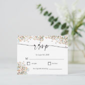 Elegante Minimale RSVP Kaart (Staand voorkant)