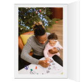 Elegante, minimale rust, vrolijke kerstfoto (Binnen (Links))