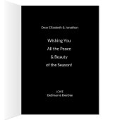 Elegante, minimale rust, vrolijke kerstfoto (Binnen (Rechts))