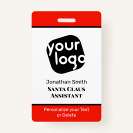 Elegante minimale saliegroene aangepaste personeel badge