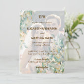 Elegante minimale schone neutrale rustieke foto br kaart (Staand voorkant)