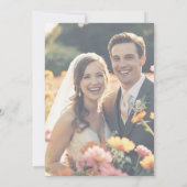 Elegante minimale schone neutrale rustieke foto br kaart (Achterkant)