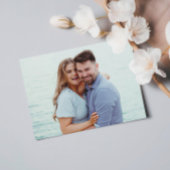 Elegante minimale script foto bruiloft opslaan van save the date