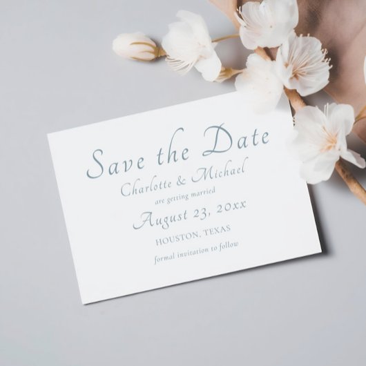 Elegante minimale script foto bruiloft opslaan van save the date