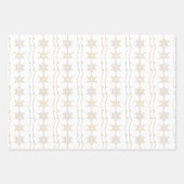 Elegante minimale sneeuwvlokken & bladmuziek Kerst Inpakpapier Vel (Voorkant)