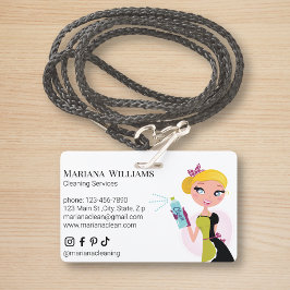 elegante minimale sociale media schoonmaakdiensten badge