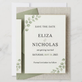Elegante Minimale Trouwkaart 'Save the Date' Save The Date