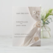 Elegante minimale typografie Sla de datum op Save The Date (Staand voorkant)