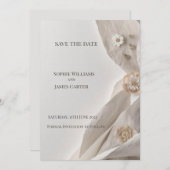 Elegante minimale typografie Sla de datum op Save The Date (Voorkant / Achterkant)