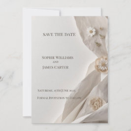 Elegante minimale typografie Sla de datum op Save The Date