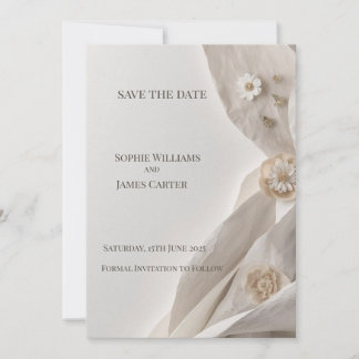 Elegante minimale typografie Sla de datum op Save The Date