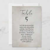 Elegante minimale verontruste hangende zitkaart notitiekaartje (Voorkant)