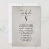 Elegante minimale verontruste hangende zitkaart notitiekaartje (Achterkant)