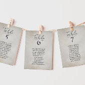 Elegante minimale verontruste hangende zitkaart notitiekaartje