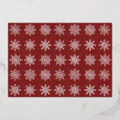 Elegante Minimale Vrolijk Kerstmis Eigen Foto  Folie Feestdagenkaart (Achterkant)