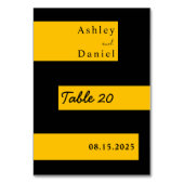 Elegante minimale zwart en goud moderne chique bru kaart (Achterkant)