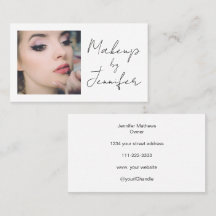 Elegante minimale zwarte script foto make-up