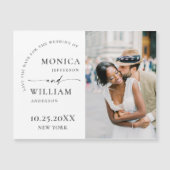 Elegante minimalist Bewaar de datum magnetische Ka (Voorkant)