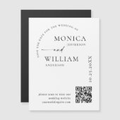 Elegante minimalist Bewaar de datum magnetische Ka (Voorkant / Achterkant)