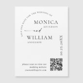 Elegante minimalist Bewaar de datum magnetische Ka (Voorkant)