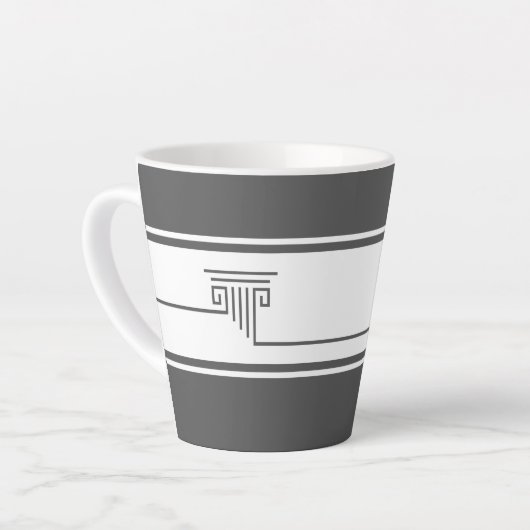Elegante Minimalist Latte Mok (Linkerhoek)