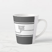Elegante Minimalist Latte Mok (Rechts)