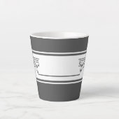 Elegante Minimalist Latte Mok (Voorkant)