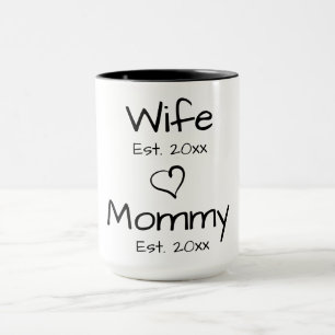 Elegante minimalist personaliseren Vrouw en mama M Mok