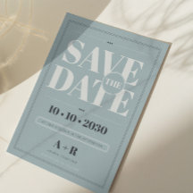 Elegante minimalist Save the Date Kaart