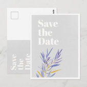 Elegante minimalist Save the Date Wedding Kaart (Voorkant / Achterkant)