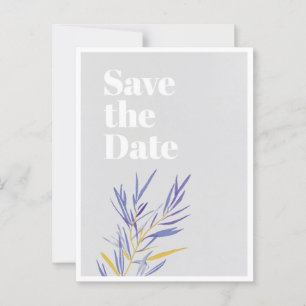 Elegante minimalist Save the Date Wedding Kaart