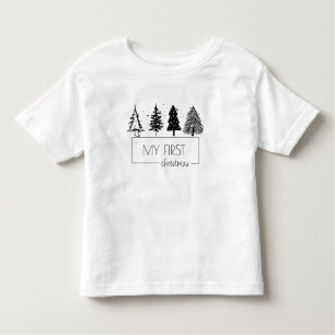 Elegante minimalist voor mijn eerste kerst kinder shirts