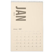 Elegante Minimalistische 2026 Agenda Kalender (Jan 2027)