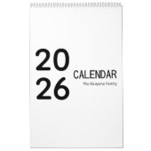 Elegante Minimalistische 2026 Agenda Kalender (Hoes)
