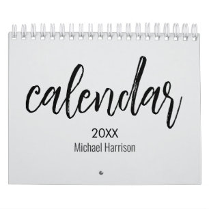 Elegante Minimalistische 2026 Agenda – lichtgrijs Kalender