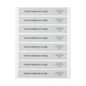 Elegante minimalistische aangepaste lichtgrijze za (Vel)