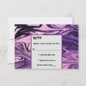 Elegante Minimalistische Abstracte Schildering Bla RSVP Kaartje (Voorkant)